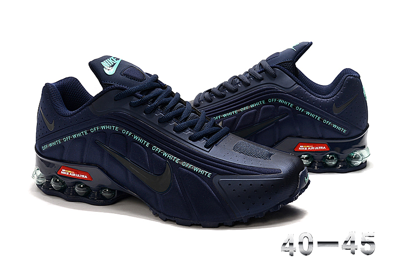 2020 Nike Shox R4 Navy Blue Shoes